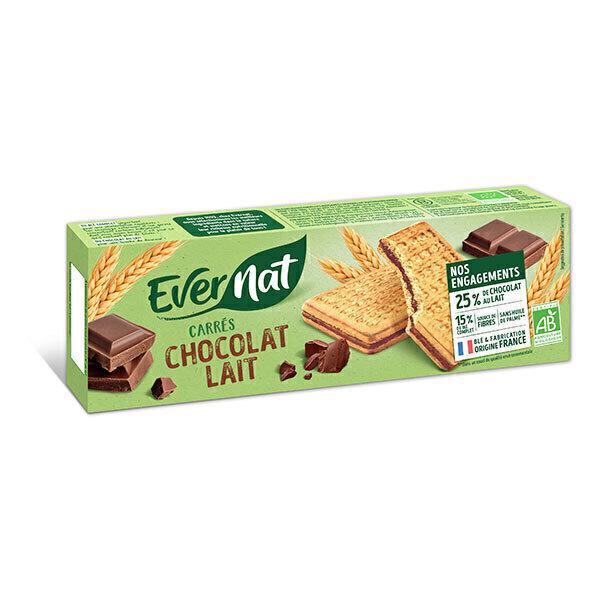 Biscuits carrés chocolat au lait 225g