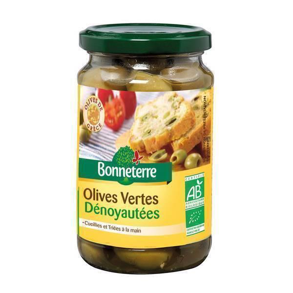 Olives vertes dénoyautées 160g