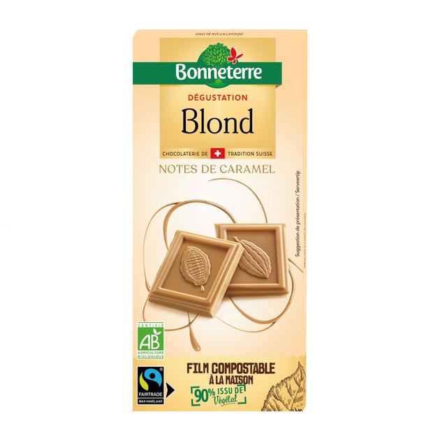 Chocolat blond aux notes de caramel 80g