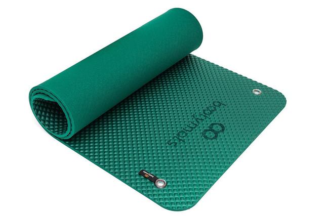 Tapis de sol pour exercices Fitness et Pilates. 160x60cm. Vert