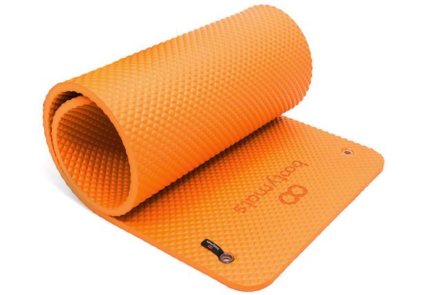 Tapis de sol rembourré pour Fitness et Pilates. 160x60cm. Orange