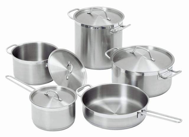 Lot de 5 Casseroles Acier compatibles induction - Bartscher