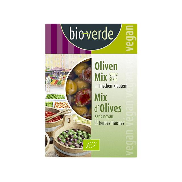 Mix d'olives sans noyaux aux herbes fraîches 150g