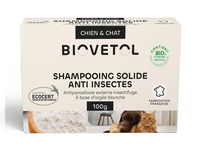 Shampoing solide anti-insectes chien et chat 100g