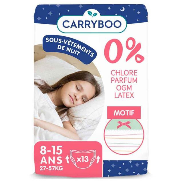 13 sous-vêtements de nuit absorbants Filles 8-15 ans