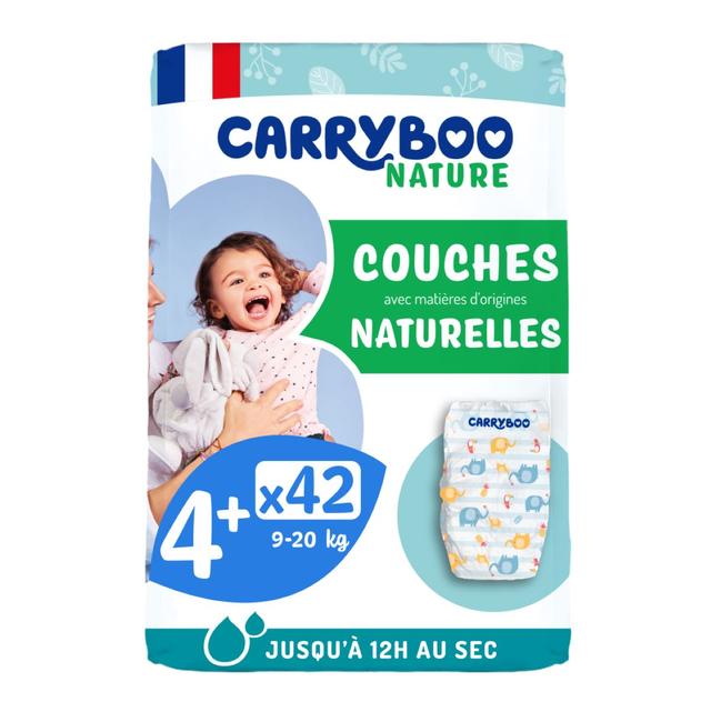 42 Couches écologiques chou avec voile naturel T4+ (9-20kg)