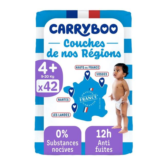 Carryboo de nos régions - Couche T4+ (9-20kg), x42