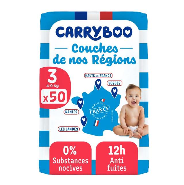 Carryboo de nos régions - Couche T3 (4-9kg), x50