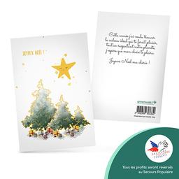 Carte "Joyeux noël ma chérie" - Etoile