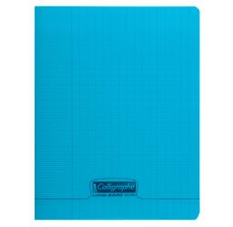 Cahier piqué POLYPRO 24x32 cm 48p séyès 90g Bleu