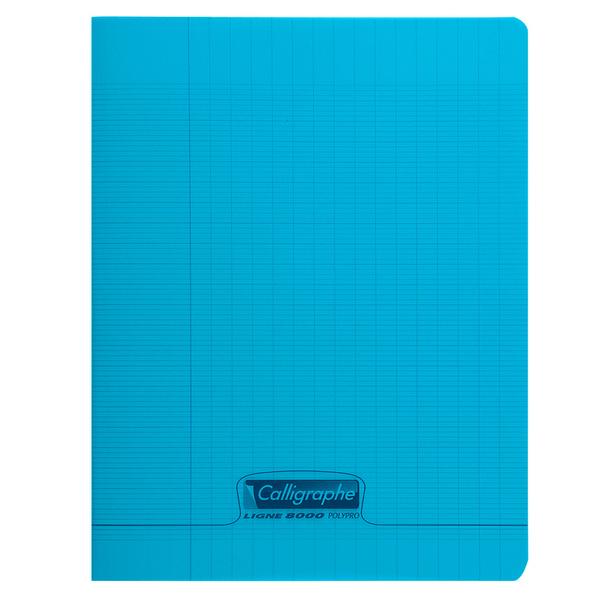 Cahier piqué POLYPRO 24x32 cm 48p séyès 90g Bleu