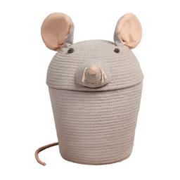 Panier de rangement rat gris 25 x 30 cm