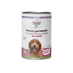 Mousse sans céréales chien boeuf et volaille 400g