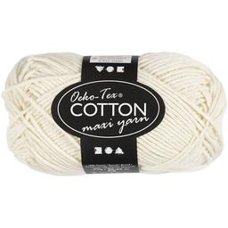 Pelote de fil de coton - Oeko-Tex Cotton Maxi Yarn - Blanc Cassé