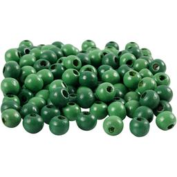 Perles en bois - Vert  - 8 mm - 80 pcs