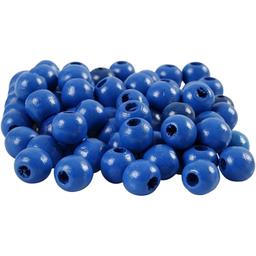 Perles en bois - Bleu - 12 mm - 40 pcs