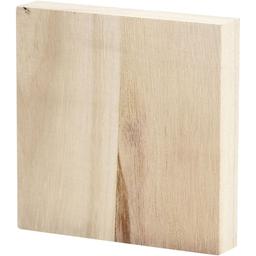 Planche en bois - 9,6 x 9,6 x 2 cm