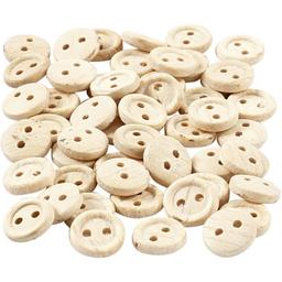 Boutons en bois - 8 mm - 50 pcs