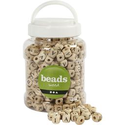 Perles alphabet en bois - 9 mm - Environ 400 pcs