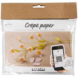 Mini kit DIY fleurs en papier crépon - Branche de cerisier