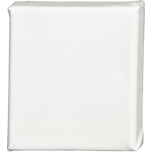 Châssis peinture en coton - 10 x 10 cm - Blanc