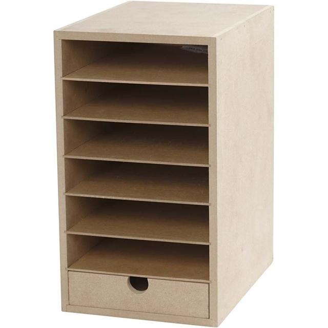 Etagère de rangement pour papier A5 à décorer - 15 x 24,5 x 21 c