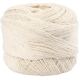 Fil de coton mercerisé - 20 g - 125 m - Blanc cassé