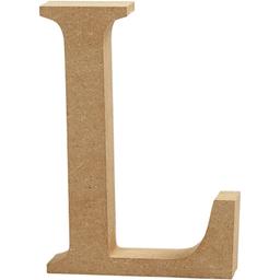 Lettre majuscule en bois - L - 13 cm