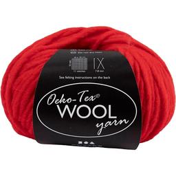 Pelote de laine Oeko-Tex Wool Yarn - Rouge - 50 g