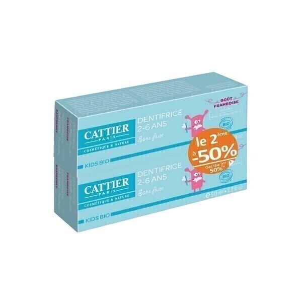 Lot de 2 Dentifrice framboise enfant 2-6 ans 50ml