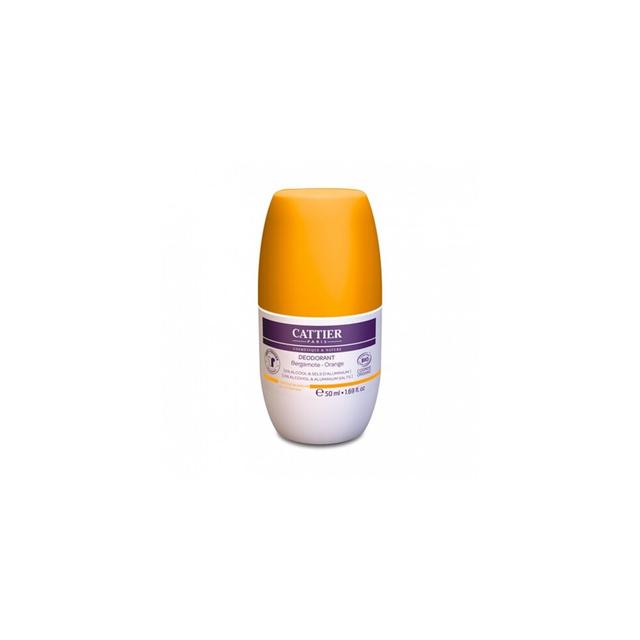 Cattier Déodorant Roll-On Bergamote Orange Bio 50Ml