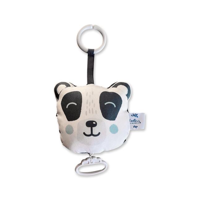 Mini coussin musical nomade Panda noir et blanc BO Forest Gump