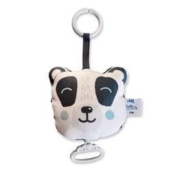 Mini coussin musical nomade Panda noir et blanc Hey jude