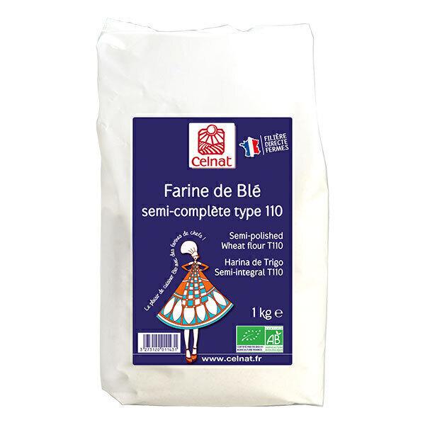 Farine de blé Semi complète T110 bio - 1kg