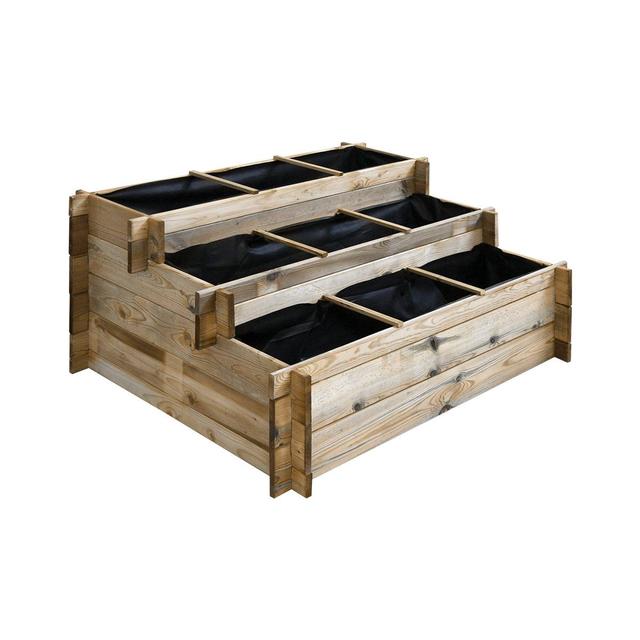 Carré potager en bois à étages - Grand modèle