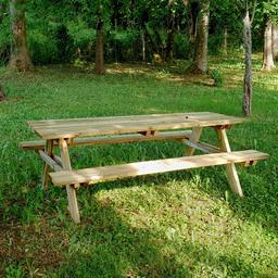 Table de pique-nique bois 6/8 places Fontainebleau