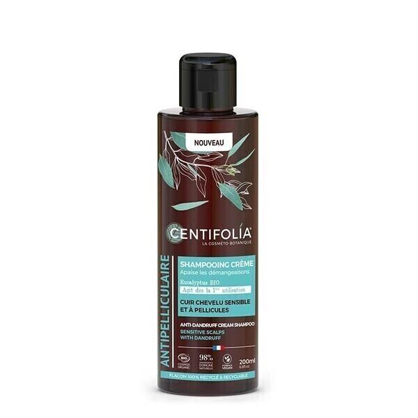 Shampooing crème antipelliculaire à l'Eucalyptus BIO 200ml - Cen