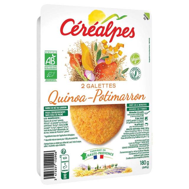 Galettes céréales quinoa potimaron 2x90g