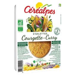 Galettes céréales courgettes curry 2x90g