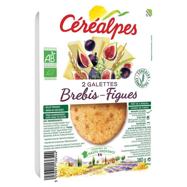 Galettes fromage brebis figue 2x90g