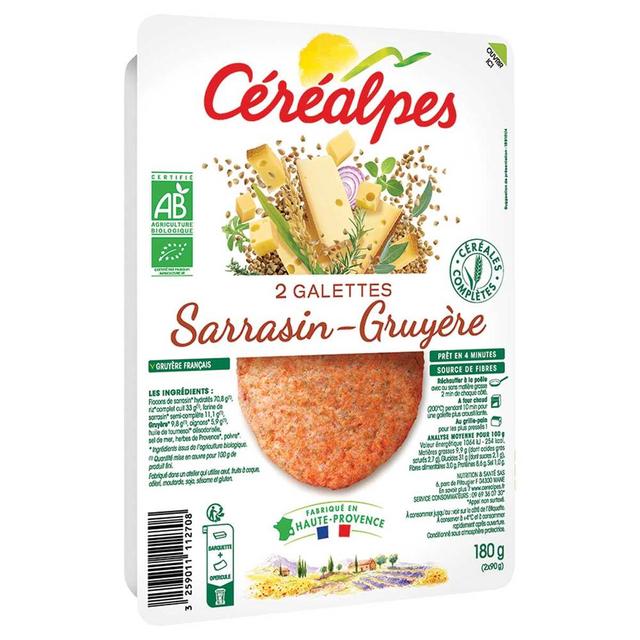 Galettes sarrasin gruyère 2x90g