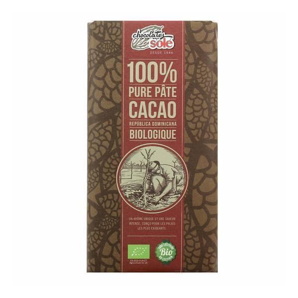 Pâte 100% cacao BIO - 100g