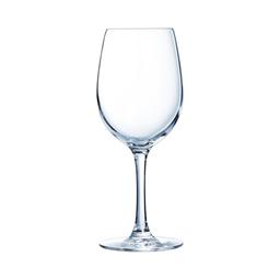 6 Verres à pied tulipe 25 cl en cristallin