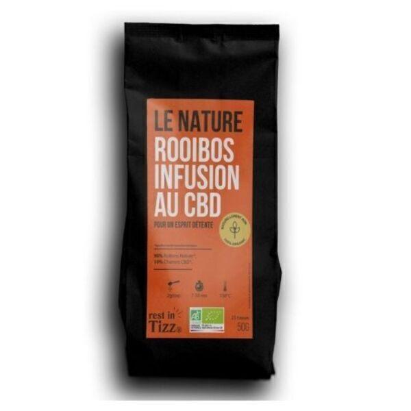 ROOIBOS BIO INFUSION AU CBD LE NATURE BY TIZZ® 3 Sachets de 50gr