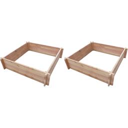 Carré potager en bois de Douglas lot de 2