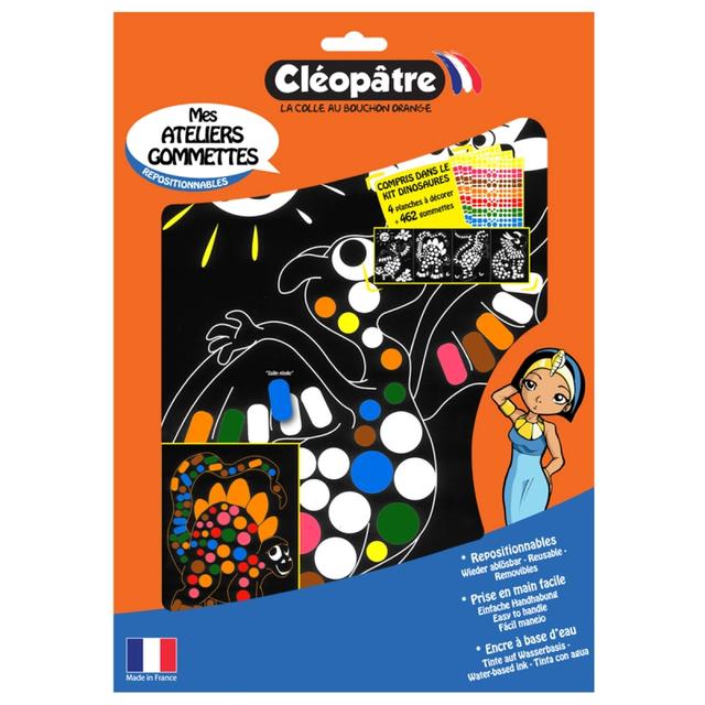 Kit atelier gommettes - Dinosaures - Multicolore - 462 pcs