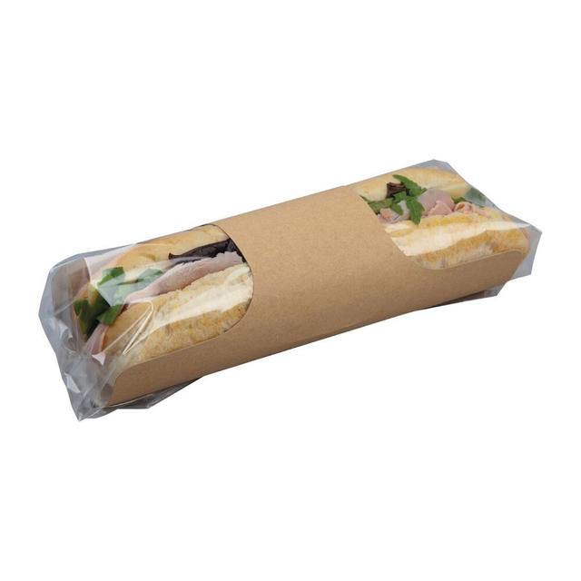 Lot de 500 sachets Baguette Kraft Recyclable Clip 210 mm - Colpa