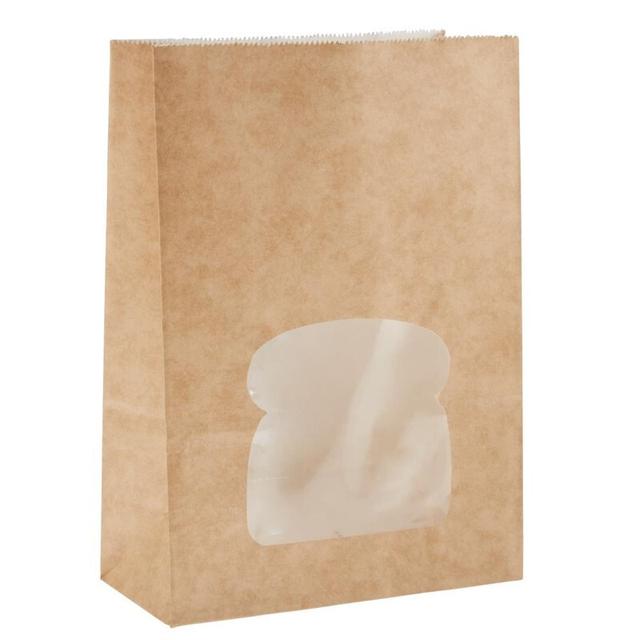 Lot de 250 sacs sandwich Kraft Recyclable avec Fenêtre - Colpac