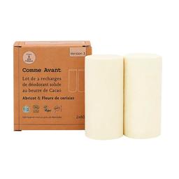 Recharges déodorant solide abricot & fleurs de cerisier 2x60g