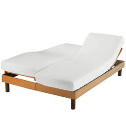 Protège matelas molleton coton bio lits duo Mona CAMIF